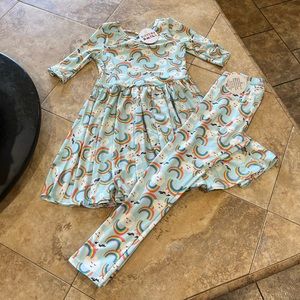 NWT Dot Dot smile matching dress and leggings